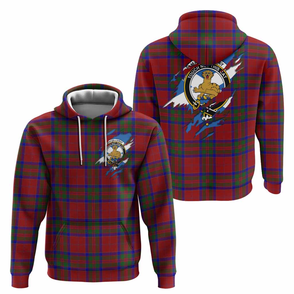 MacGillivray (McGillivray) Clan Crest In Me Tartan Hoodie Scotland Flag Style