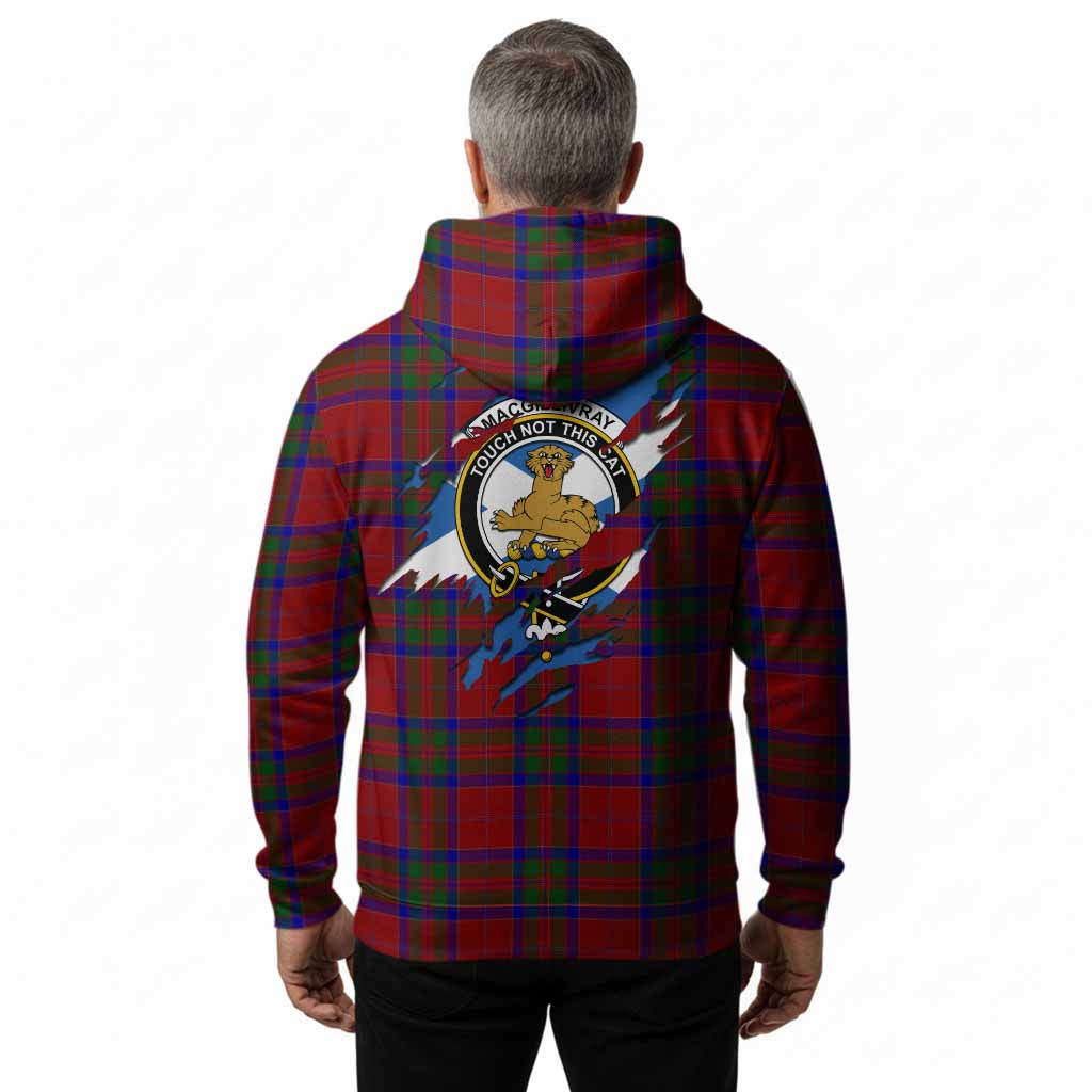 MacGillivray (McGillivray) Clan Crest In Me Tartan Hoodie Scotland Flag Style