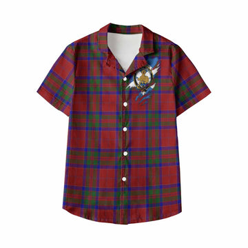 MacGillivray (McGillivray) Clan Crest In Me Tartan Kid Hawaiian Shirt Scotland Flag Style