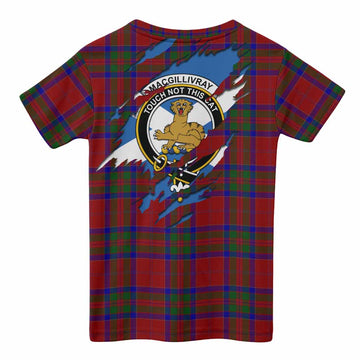 MacGillivray (McGillivray) Clan Crest In Me Tartan Kid T-shirt Scotland Flag Style