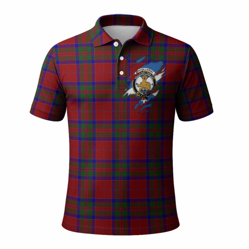 MacGillivray (McGillivray) Clan Crest In Me Tartan Polo Shirt Scotland Flag Style