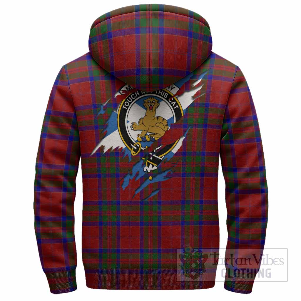 MacGillivray (McGillivray) Clan Crest In Me Tartan Sherpa Hoodie Scotland Flag Style