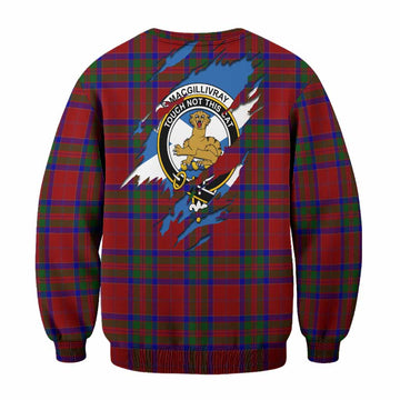 MacGillivray (McGillivray) Clan Crest In Me Tartan Sweatshirt Scotland Flag Style