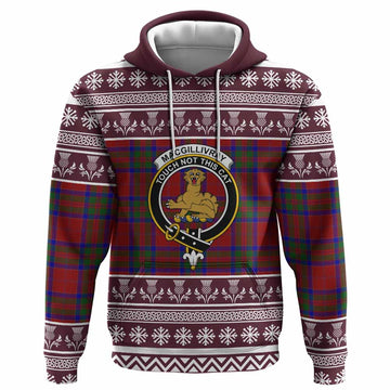MacGillivray (McGillivray) Clan Tartan Christmas Hoodie with Family Crest