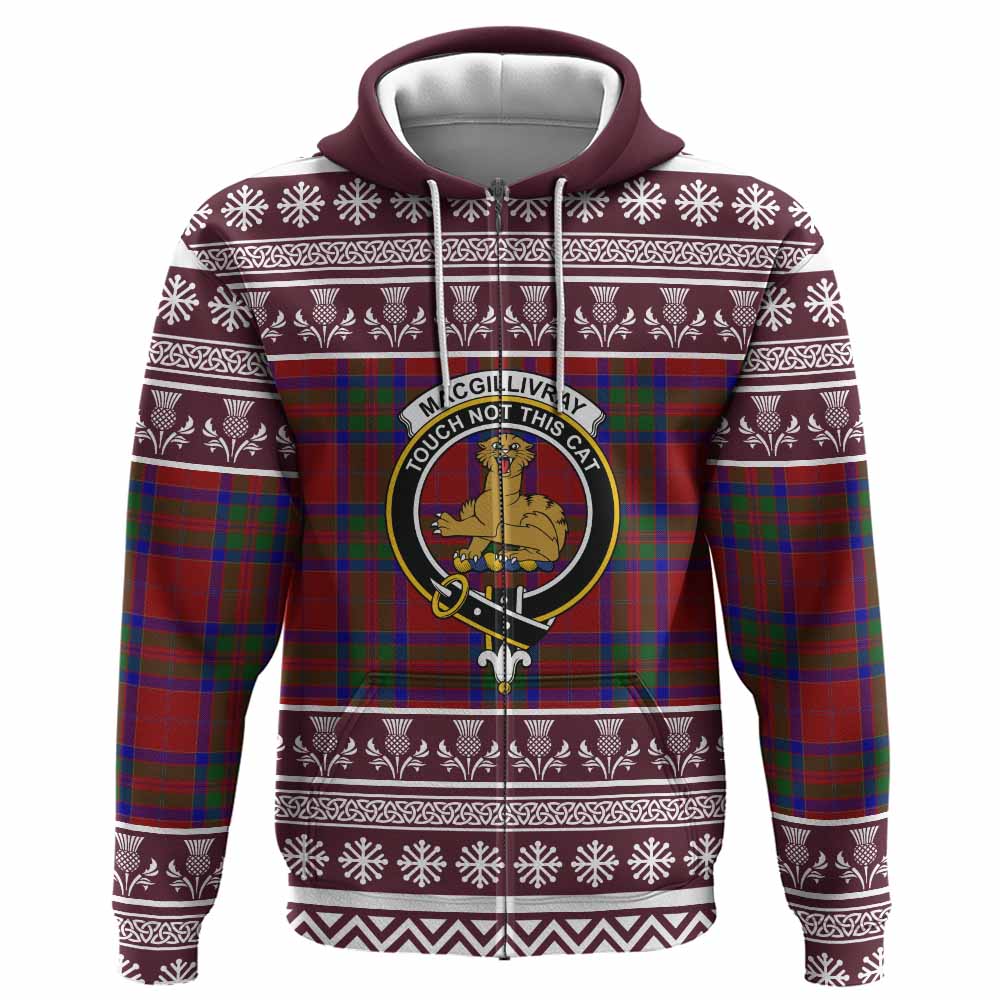 MacGillivray (McGillivray) Clan Tartan Christmas Hoodie with Family Crest - Tartan Vibes Clothing