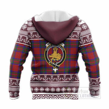 MacGillivray (McGillivray) Clan Tartan Christmas Knitted Hoodie with Family Crest