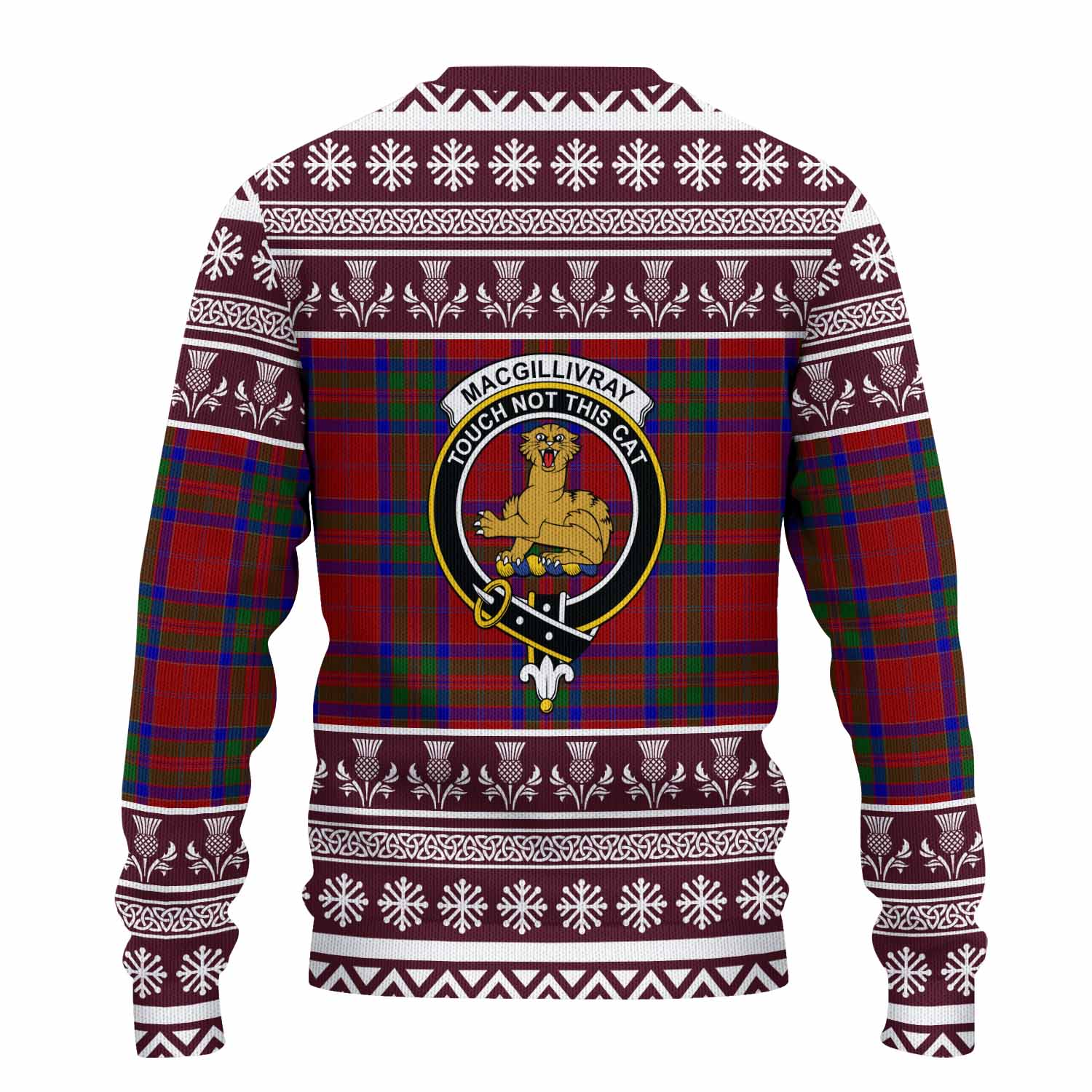 MacGillivray (McGillivray) Clan Tartan Christmas Ugly Sweater with Family Crest - Tartan Vibes Clothing