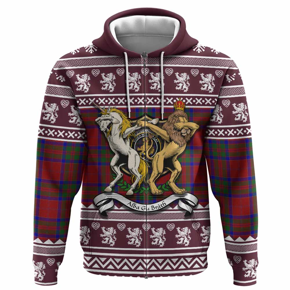 MacGillivray (McGillivray) Clan Tartan Crest Christmas Hoodie Coat of Arms Funny Style - Tartan Vibes Clothing