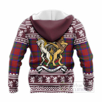 MacGillivray (McGillivray) Clan Tartan Crest Christmas Knitted Hoodie Coat of Arms Funny Style