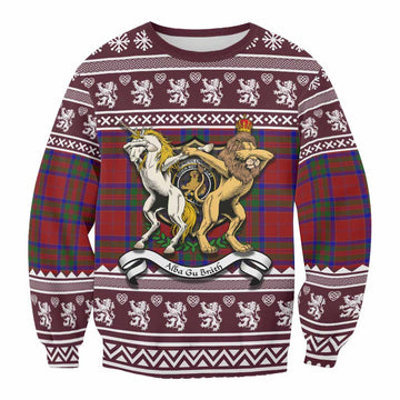 MacGillivray (McGillivray) Clan Tartan Crest Christmas Sweatshirt Coat of Arms Funny Style