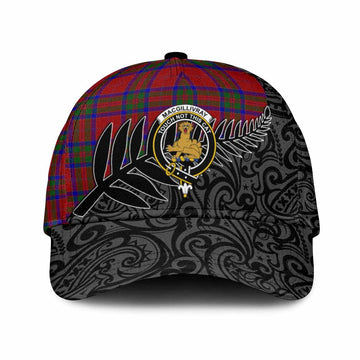 MacGillivray (McGillivray) Crest Tartan Classic Cap with New Zealand Silver Fern Half Style