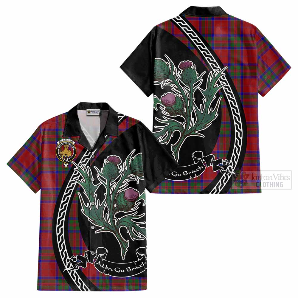 MacGillivray (McGillivray) Family Crest Tartan Cotton Hawaiian Shirt Alba Thistle Inspired - Tartan Vibes Clothing