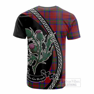 MacGillivray (McGillivray) Family Crest Tartan Cotton T-shirt Alba Thistle Inspired