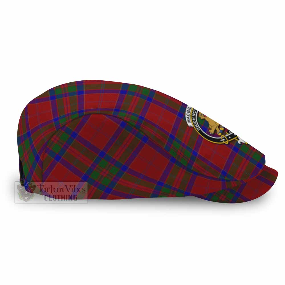 MacGillivray (McGillivray) Family Crest Tartan Jeff Cap, Tartan Flat Cap