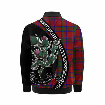 MacGillivray (McGillivray) Family Crest Tartan Kid Bomber Jacket Alba Thistle Inspired