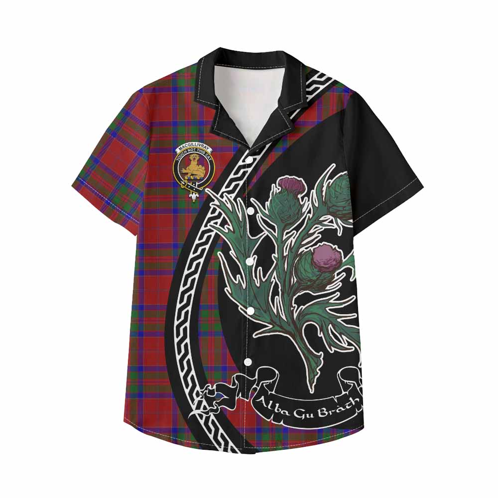 MacGillivray (McGillivray) Family Crest Tartan Kid Hawaiian Shirt Alba Thistle Inspired - Tartan Vibes Clothing