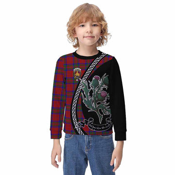 MacGillivray (McGillivray) Family Crest Tartan Kid Knitted Sweatshirt Alba Thistle Inspired