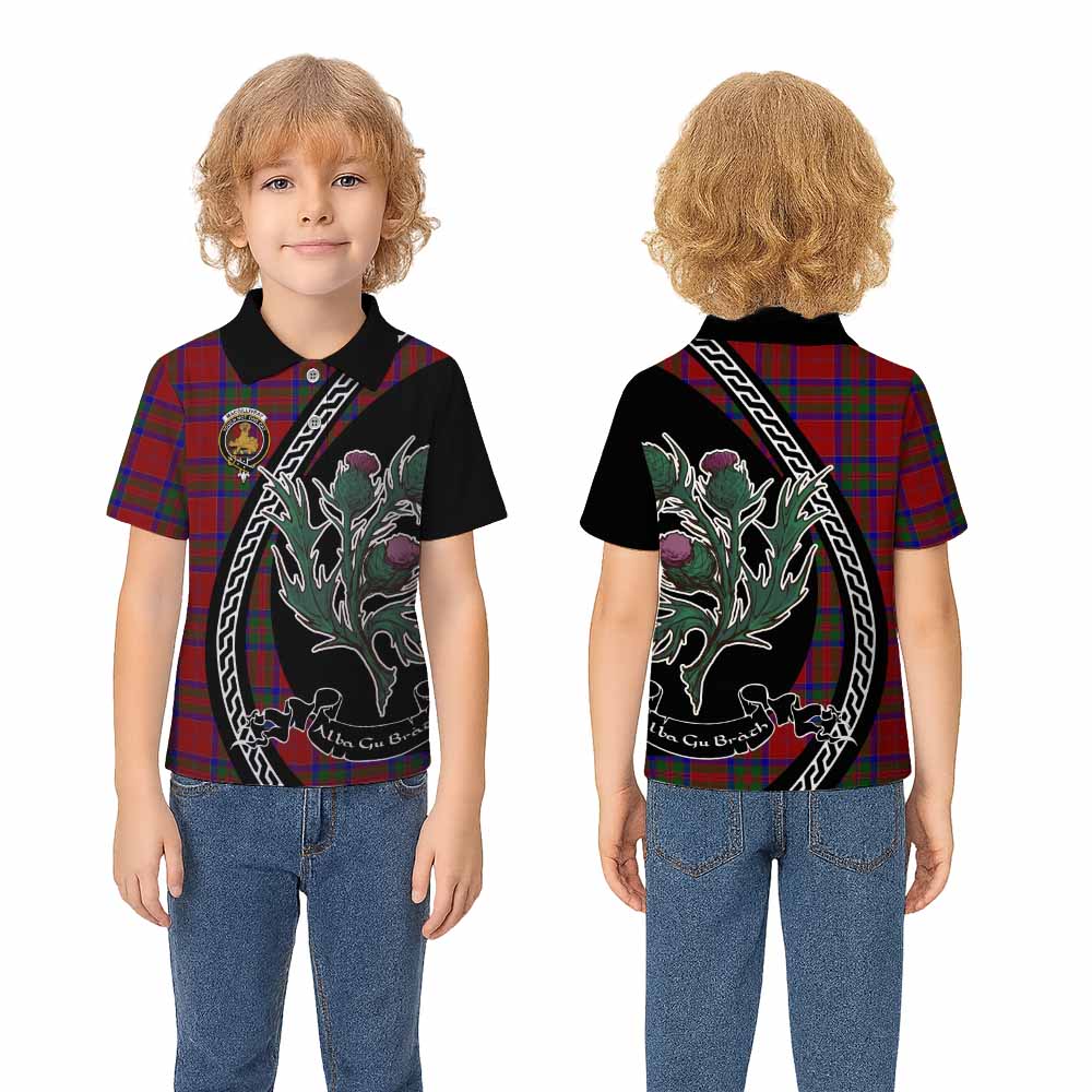 MacGillivray (McGillivray) Family Crest Tartan Kid Polo Shirt Alba Thistle Inspired - Tartan Vibes Clothing