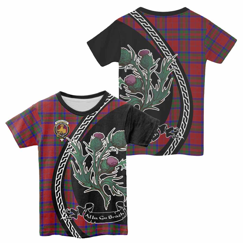 MacGillivray (McGillivray) Family Crest Tartan Kid T-shirt Alba Thistle Inspired - Tartan Vibes Clothing