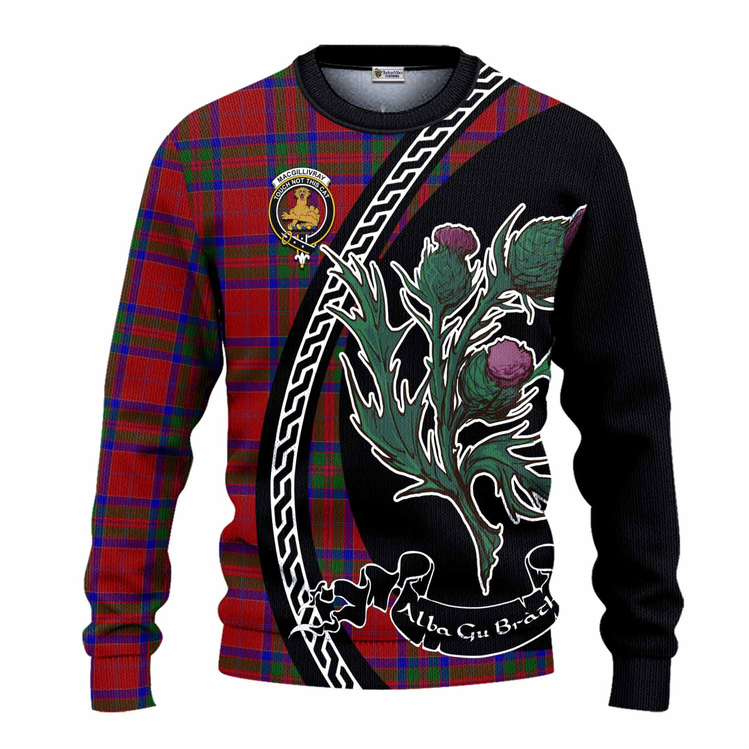 MacGillivray (McGillivray) Family Crest Tartan Knitted Sweater Alba Thistle Inspired - Tartan Vibes Clothing