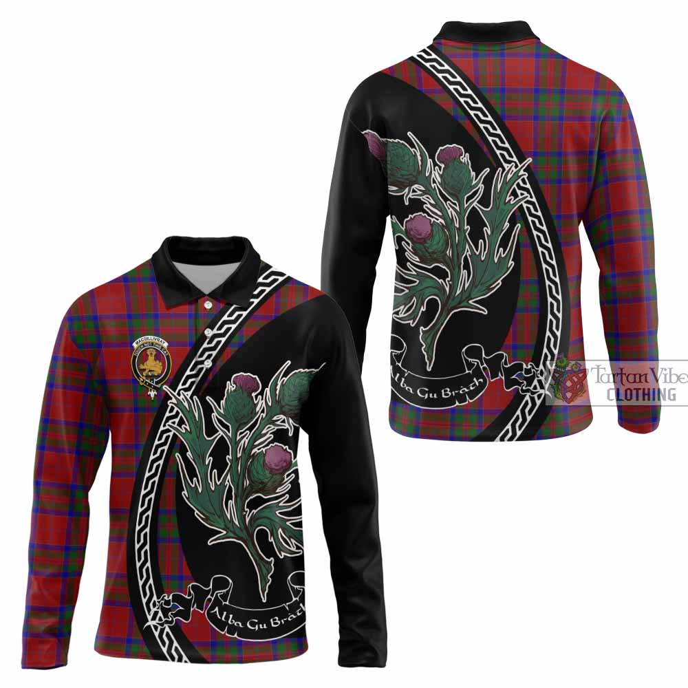 MacGillivray (McGillivray) Family Crest Tartan Long Sleeve Polo Shirt Alba Thistle Inspired - Tartan Vibes Clothing