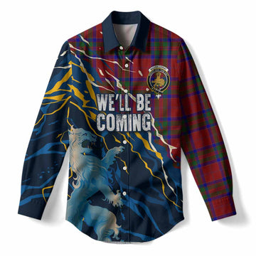 MacGillivray (McGillivray) Scotland Tartan Women Casual Shirt WC2026 Football - We'll Be Coming