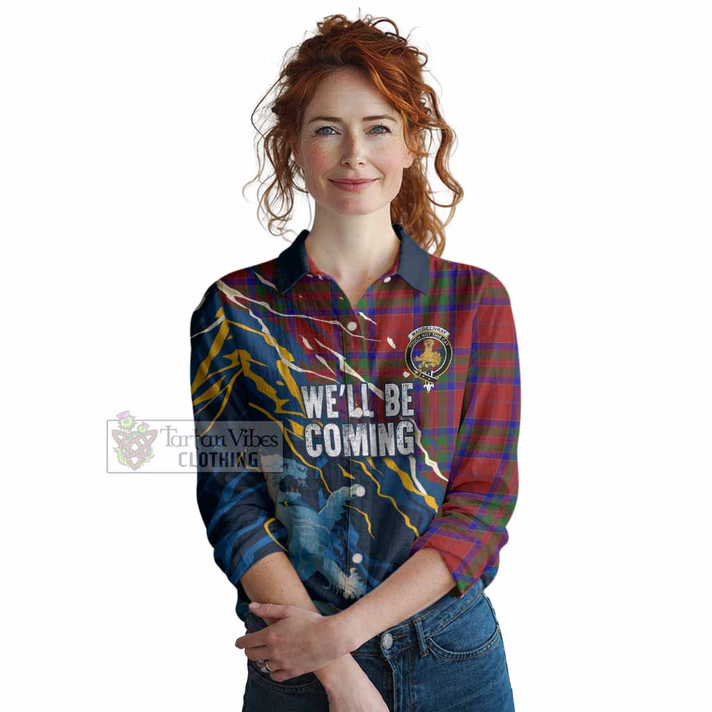 MacGillivray (McGillivray) Scotland Tartan Women Casual Shirt WC2026 Football - We'll Be Coming