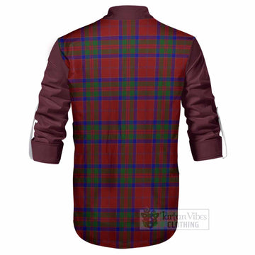 MacGillivray (McGillivray) Tartan Accent Ghillie Shirt with Family Crest