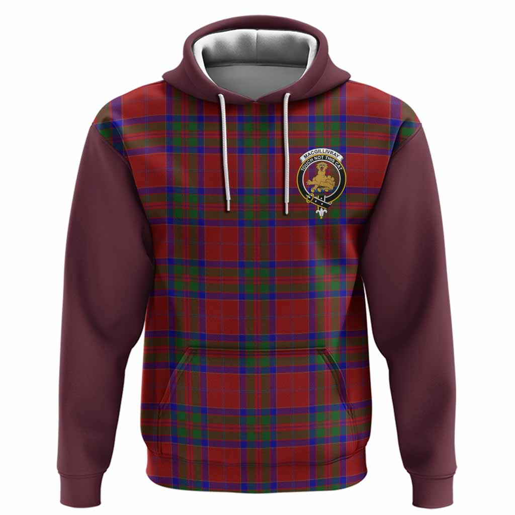 MacGillivray (McGillivray) Tartan Accent Hoodie with Family Crest