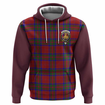 MacGillivray (McGillivray) Tartan Accent Hoodie with Family Crest