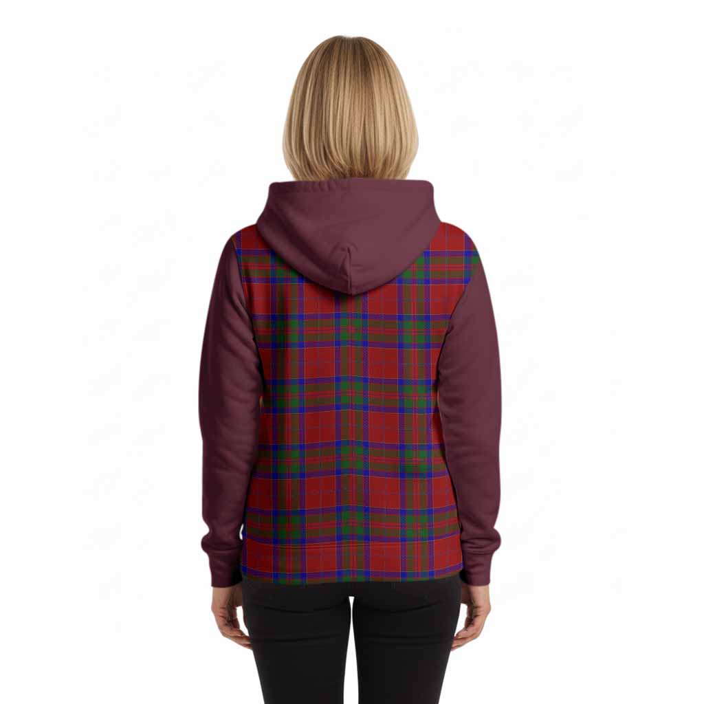MacGillivray (McGillivray) Tartan Accent Hoodie with Family Crest