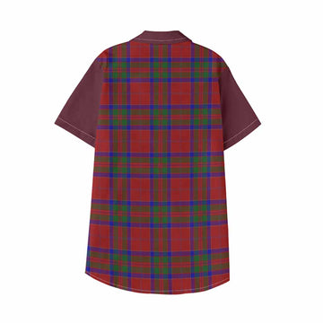 MacGillivray (McGillivray) Tartan Accent Kid Hawaiian Shirt with Family Crest