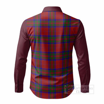 MacGillivray (McGillivray) Tartan Accent Long Sleeve Button Shirts with Family Crest