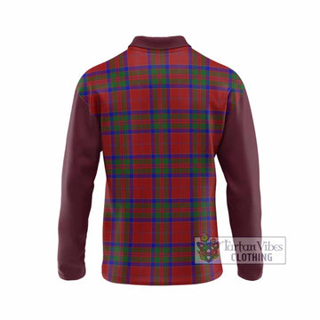 MacGillivray (McGillivray) Tartan Accent Long Sleeve Polo Shirt with Family Crest