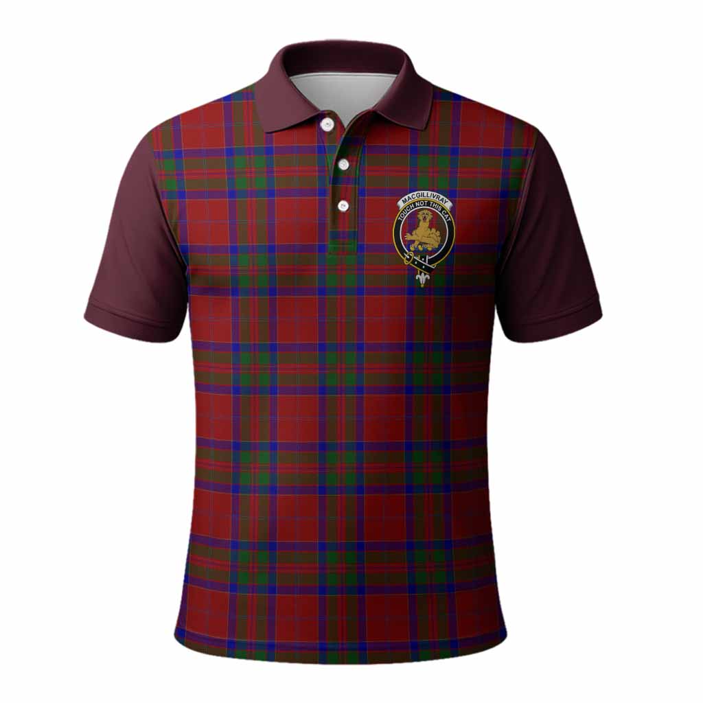 MacGillivray (McGillivray) Tartan Accent Polo Shirt with Family Crest