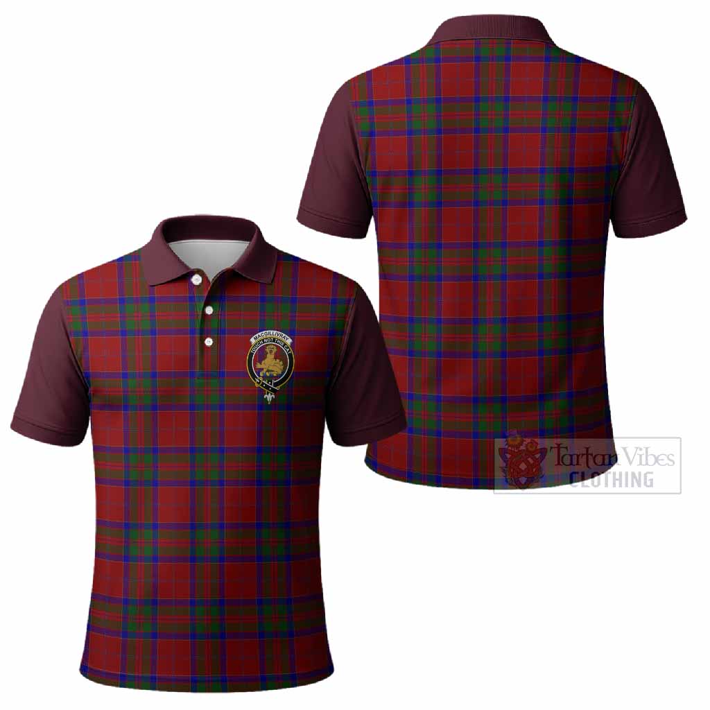 MacGillivray (McGillivray) Tartan Accent Polo Shirt with Family Crest