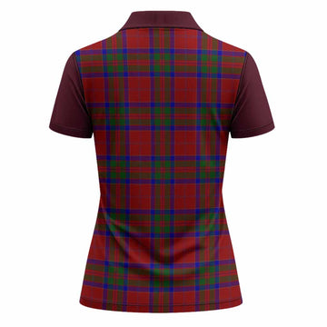 MacGillivray (McGillivray) Tartan Accent Women Polo Shirt with Family Crest