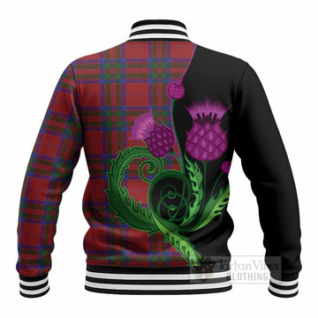 MacGillivray (McGillivray) Tartan Baseball Jacket Traditional Scottish Thistle