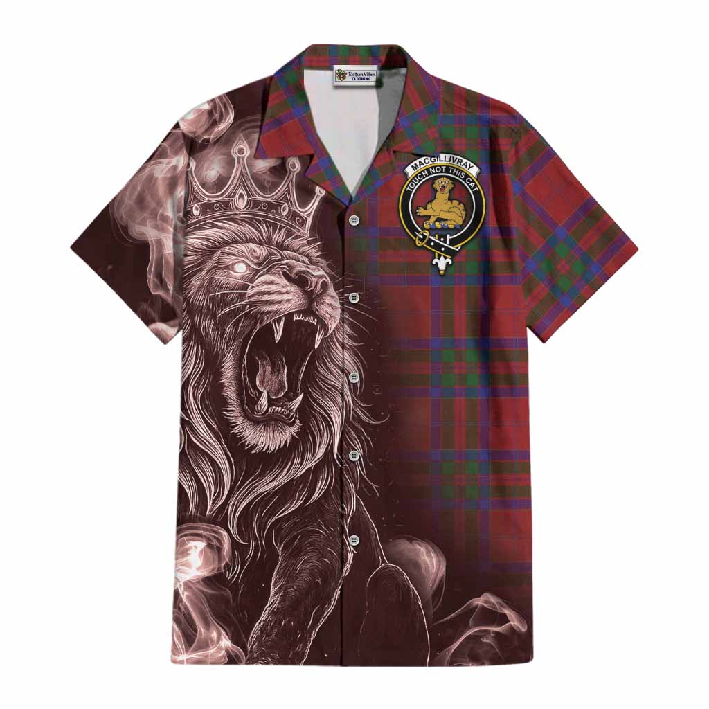 MacGillivray (McGillivray) Tartan Cotton Hawaiian Shirt Roaring Lion Heritage