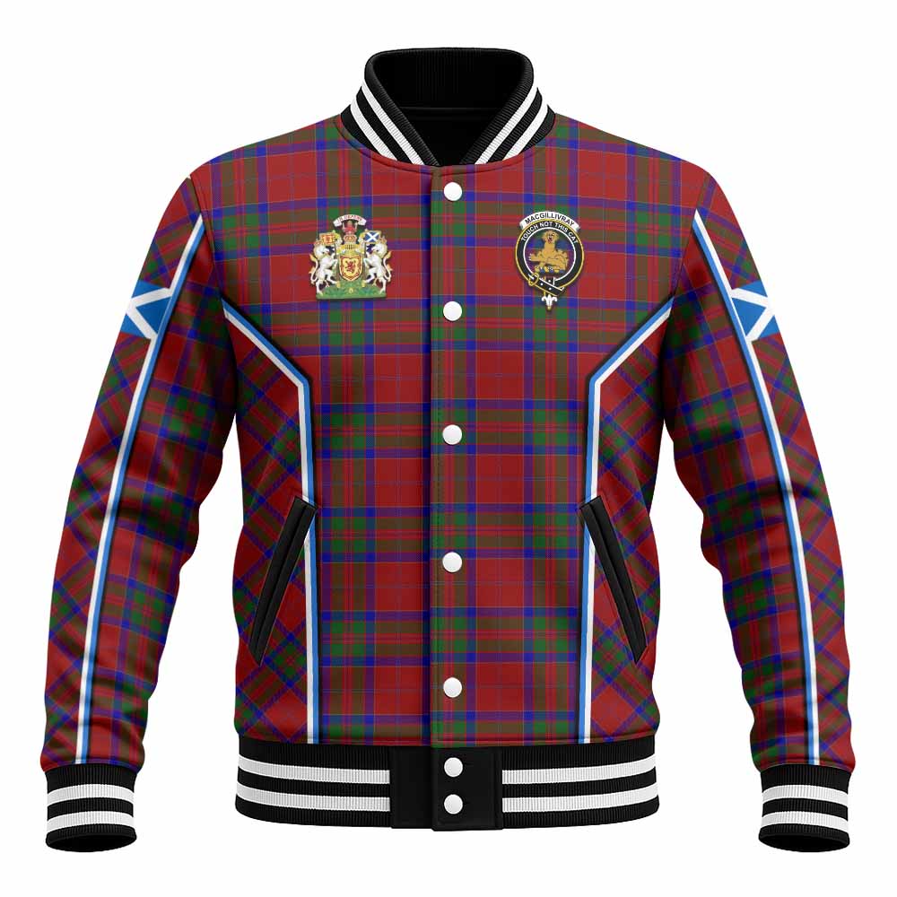 MacGillivray (McGillivray) Tartan Crest Baseball Jacket Scotland Coat of Arm Flag Style - Tartan Vibes Clothing
