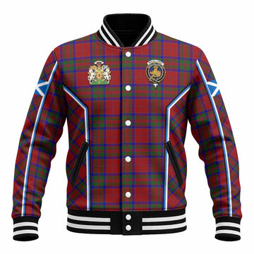 MacGillivray (McGillivray) Tartan Crest Baseball Jacket Scotland Coat of Arm Flag Style - Tartan Vibes Clothing