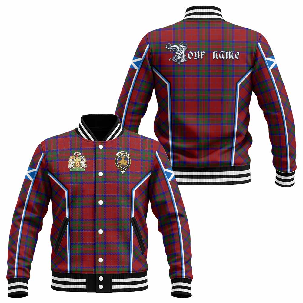 MacGillivray (McGillivray) Tartan Crest Baseball Jacket Scotland Coat of Arm Flag Style - Tartan Vibes Clothing