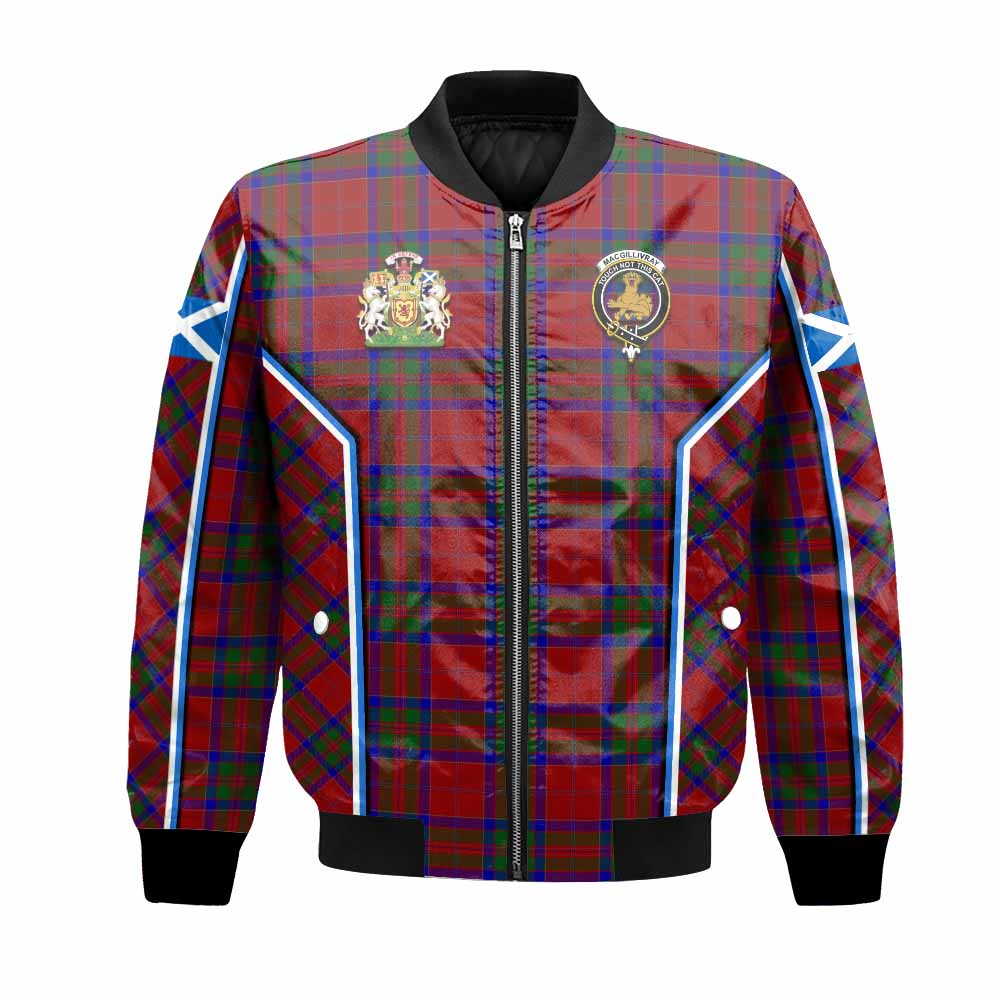 MacGillivray (McGillivray) Tartan Crest Bomber Jacket Scotland Coat of Arm Flag Style - Tartan Vibes Clothing