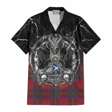 MacGillivray (McGillivray) Tartan Crest Cotton Hawaiian Shirt Celtic Odin's Raven Legacy