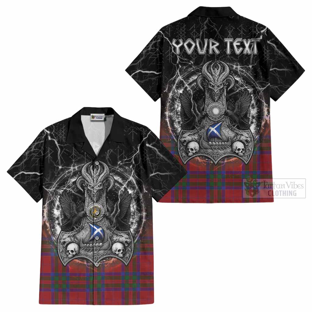 MacGillivray (McGillivray) Tartan Crest Cotton Hawaiian Shirt Celtic Odin's Raven Legacy