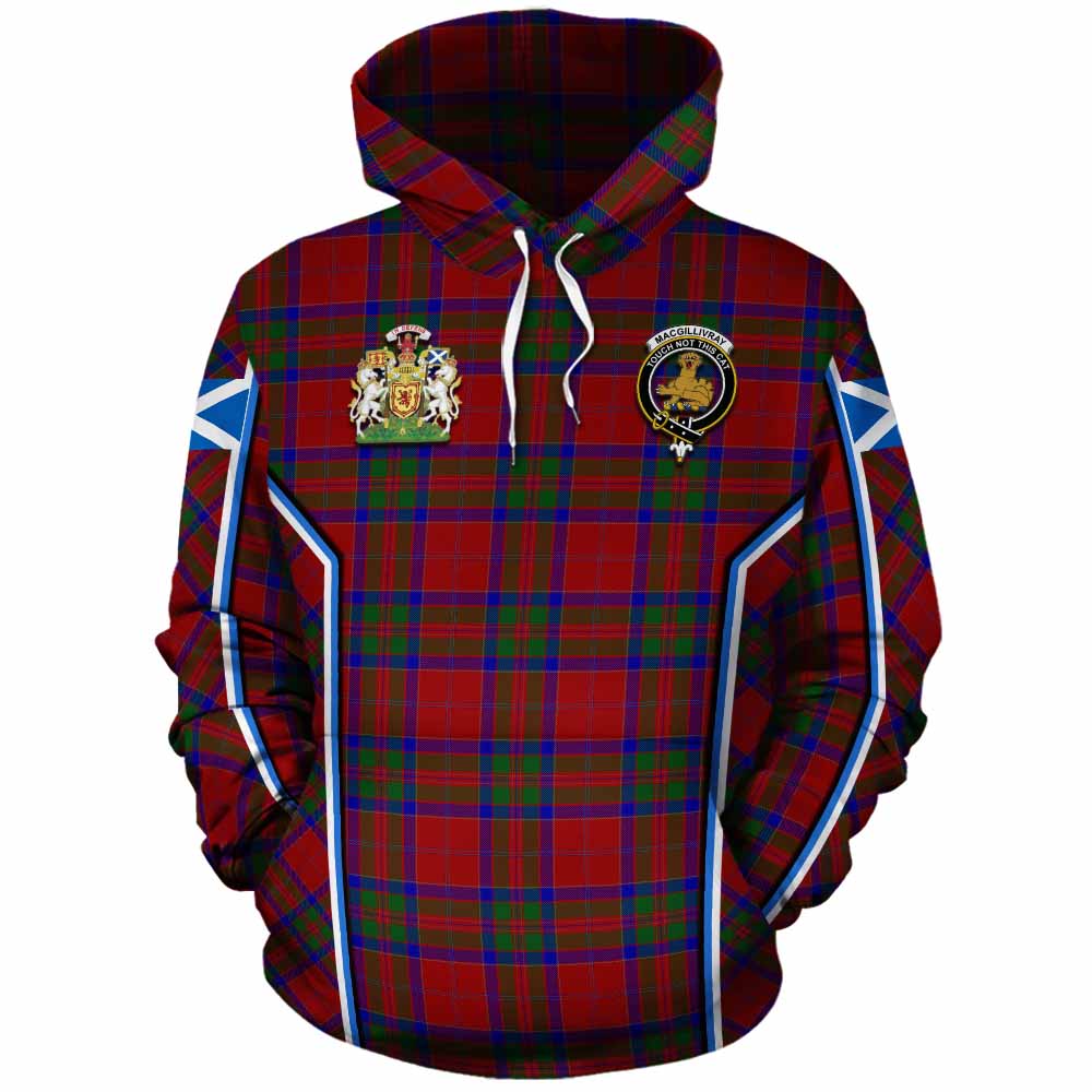 MacGillivray (McGillivray) Tartan Crest Cotton Hoodie Scotland Coat of Arm Flag Style - Tartan Vibes Clothing