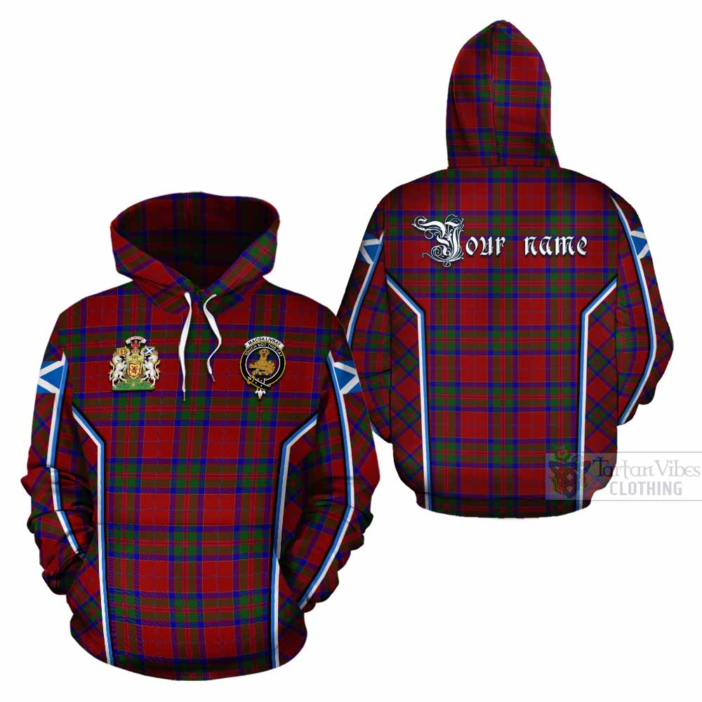MacGillivray (McGillivray) Tartan Crest Cotton Hoodie Scotland Coat of Arm Flag Style - Tartan Vibes Clothing