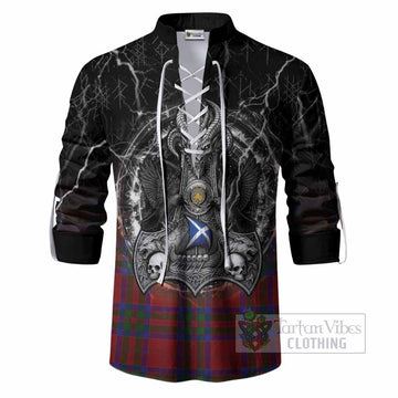 MacGillivray (McGillivray) Tartan Crest Ghillie Shirt Celtic Odin's Raven Legacy