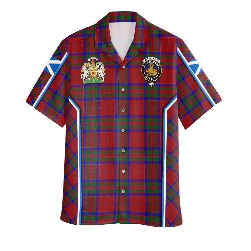 MacGillivray (McGillivray) Tartan Crest Hawaiian Shirt Scotland Coat of Arm Flag Style - Tartan Vibes Clothing