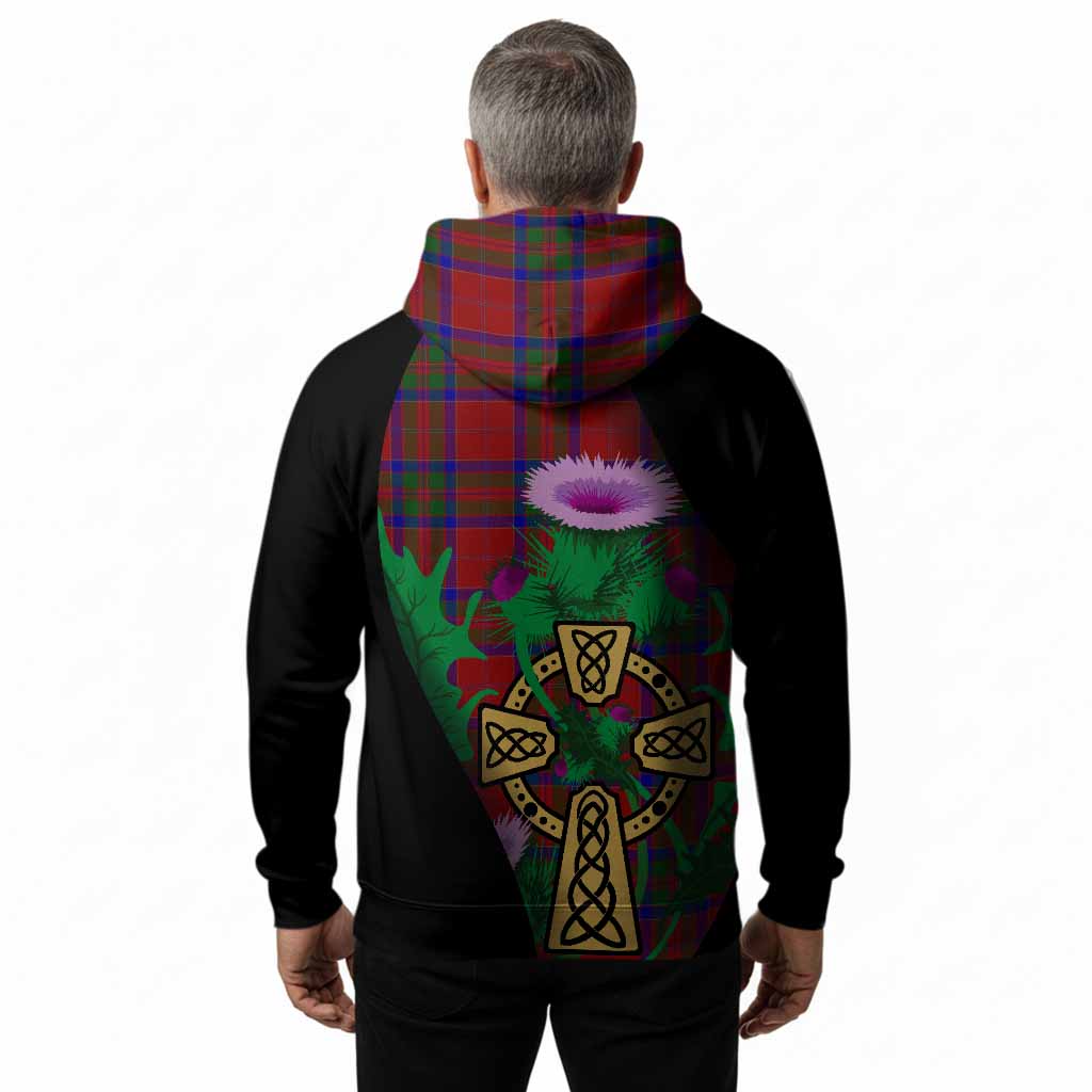 MacGillivray (McGillivray) Tartan Crest Hoodie Celtic Cross Thistle Flowers